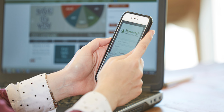 Image of person using Illuminati Private Bank's mobile App